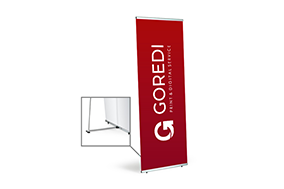 L-Banner Aluminium, System inkl. Druck